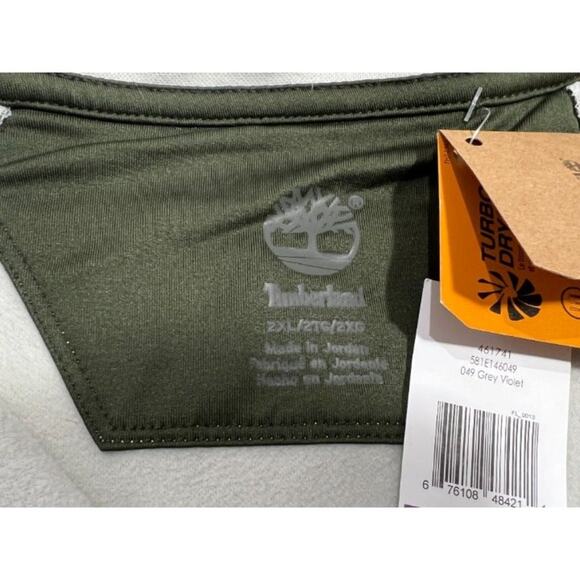New! Timberland Pullover Turbo-quick dry Fleece Microfiber 1/4 zip Gray men 2XL - Picture 3 of 5